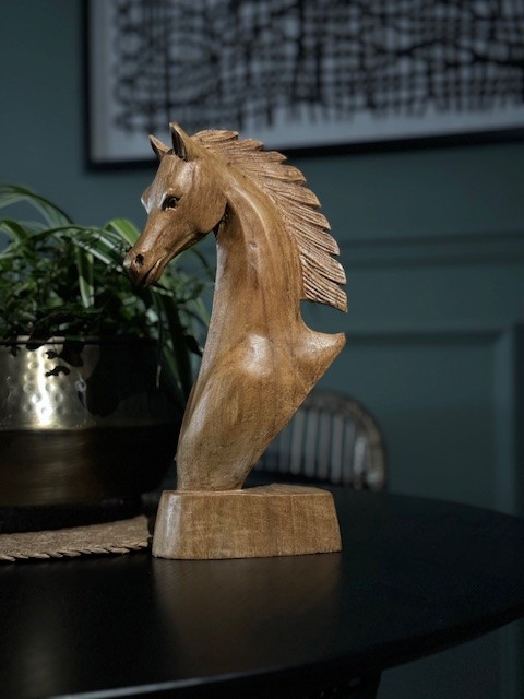 Apartment decoration - a wooden horse